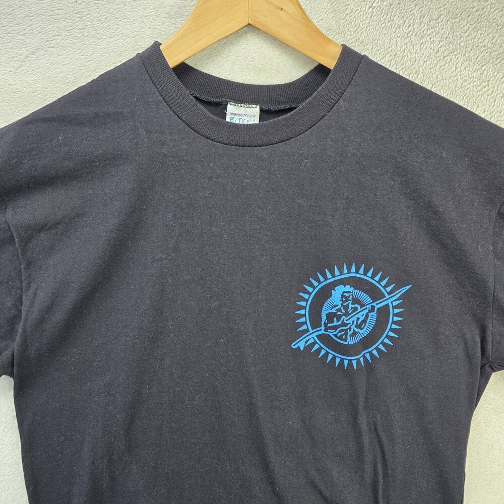First Annual Mt. Irvine Surf Classic Shirt Mens Medium Black Y2K Tobago WI - Picture 3 of 10